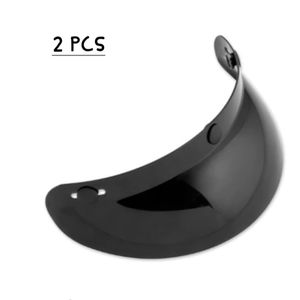 3-SNAP UNIVERSAL STANDARD BUBBLE VISOR-BLACK